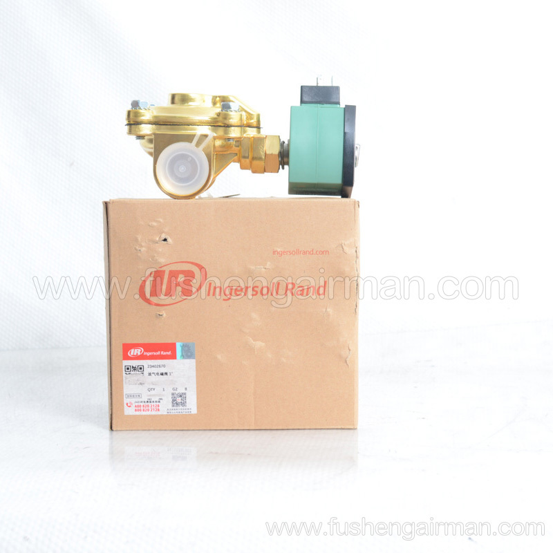 23402670 Ingersoll Rand Genuine Dry Oil-Free Screw 1” 110V Drain Solenoid Valve