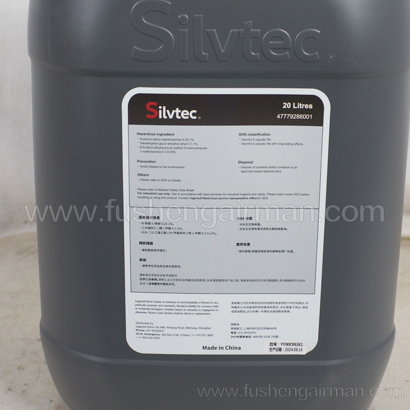 47779286001 Ingersoll Rand Air Compressor Genuine Setter Coolant (20L/Drum) SILVTEC