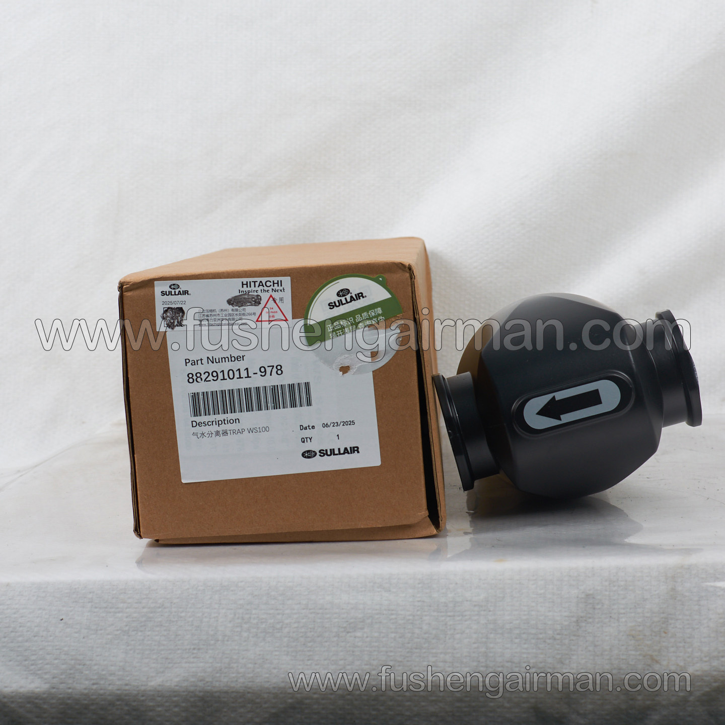88291011-978 Sullair Screw Air Compressor Genuine Replacement Part Air-Water Separator WS100