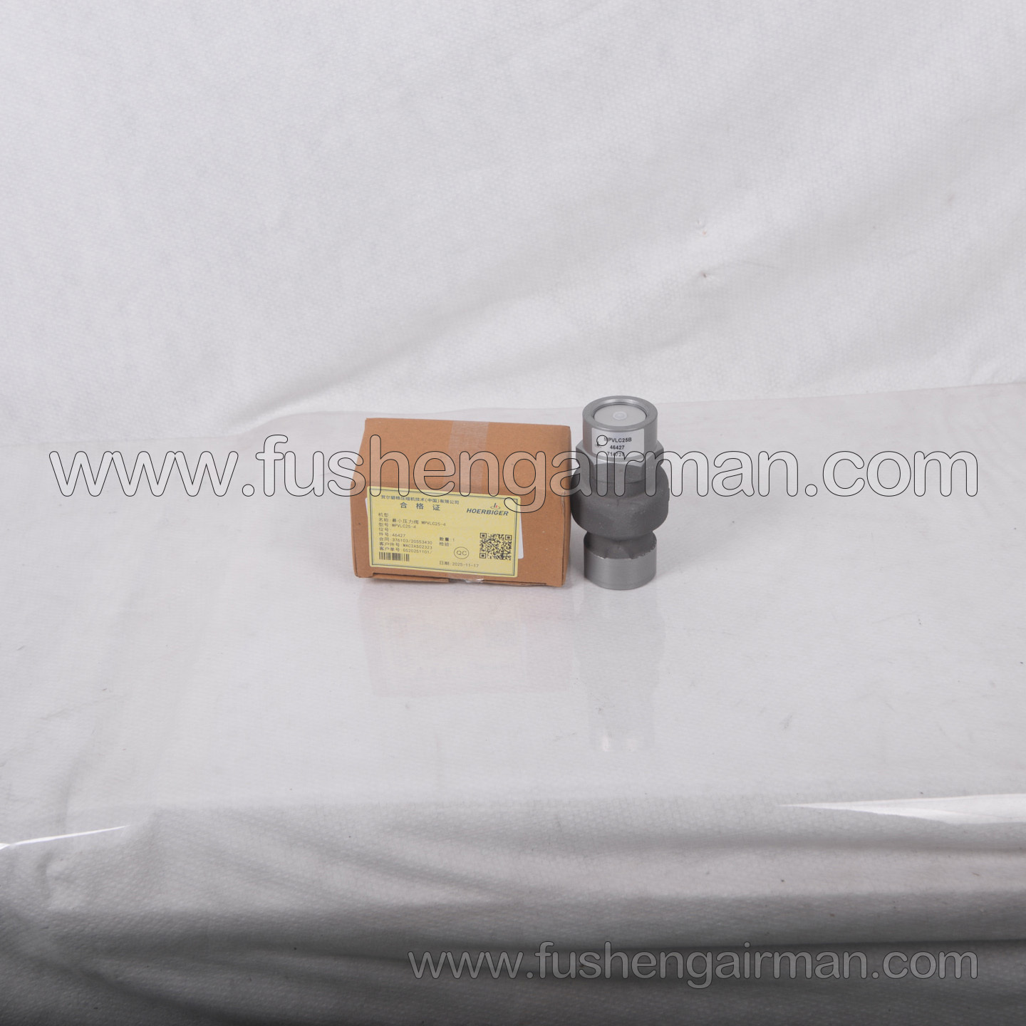 46427 HOERBIGER Genuine Screw Air Compressor Minimum Pressure Valve MPVLC-25B Pressure Maintenance Valve