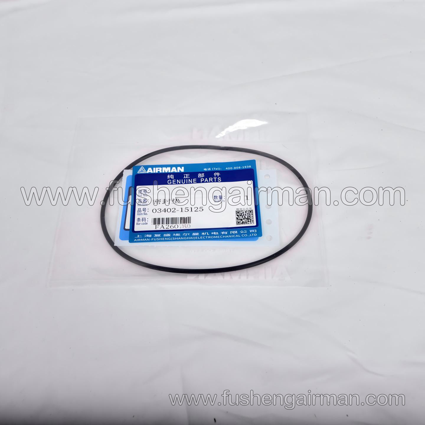 03402-15125 Fusheng Airman Elman Mobile Air Compressor Genuine Spare Part: O-Ring for Oil Sight Glass