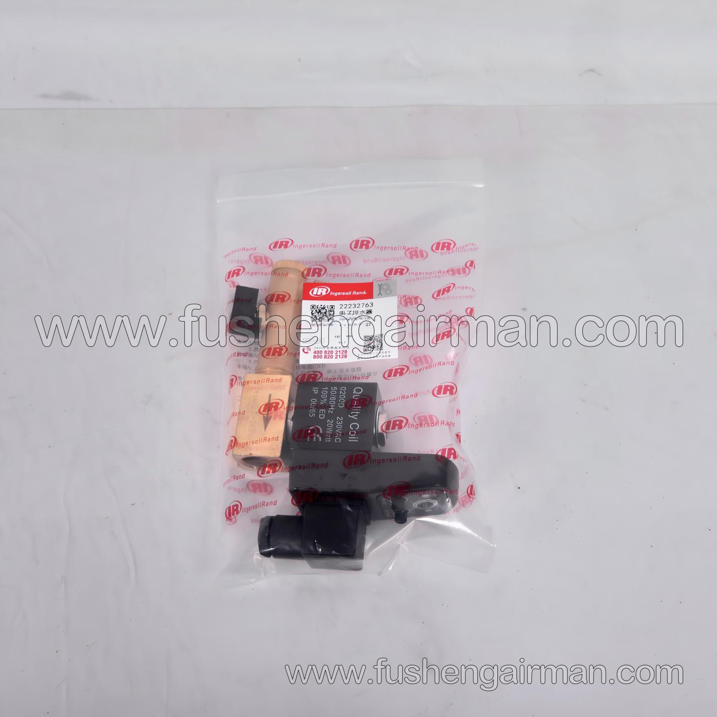22232763 Ingersoll Rand Screw Air Compressor Spare Part: Drain Solenoid Valve Assembly, 50 Hz
