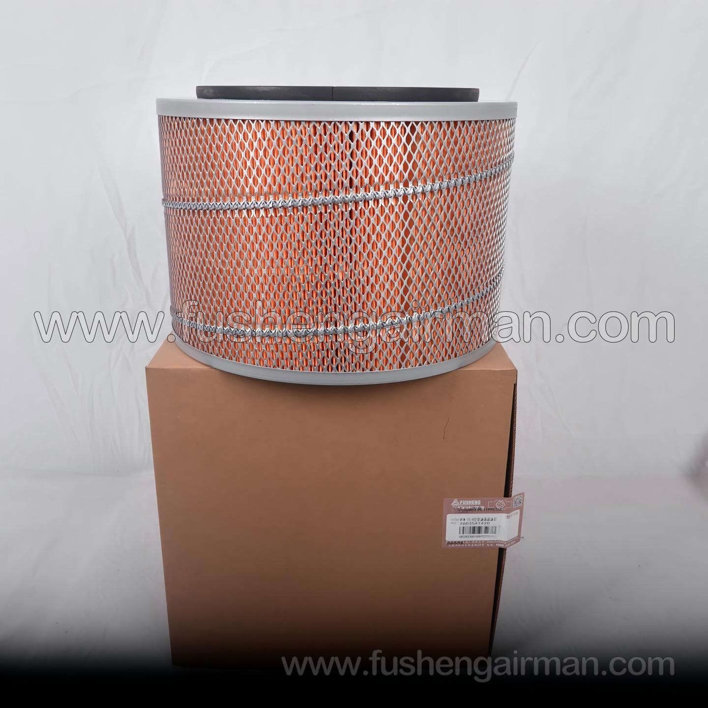 2603541420 Fusheng Bottle Blowing Machine Oil-Free Piston Air Compressor VFW-75/4 Air Filter Cartridge