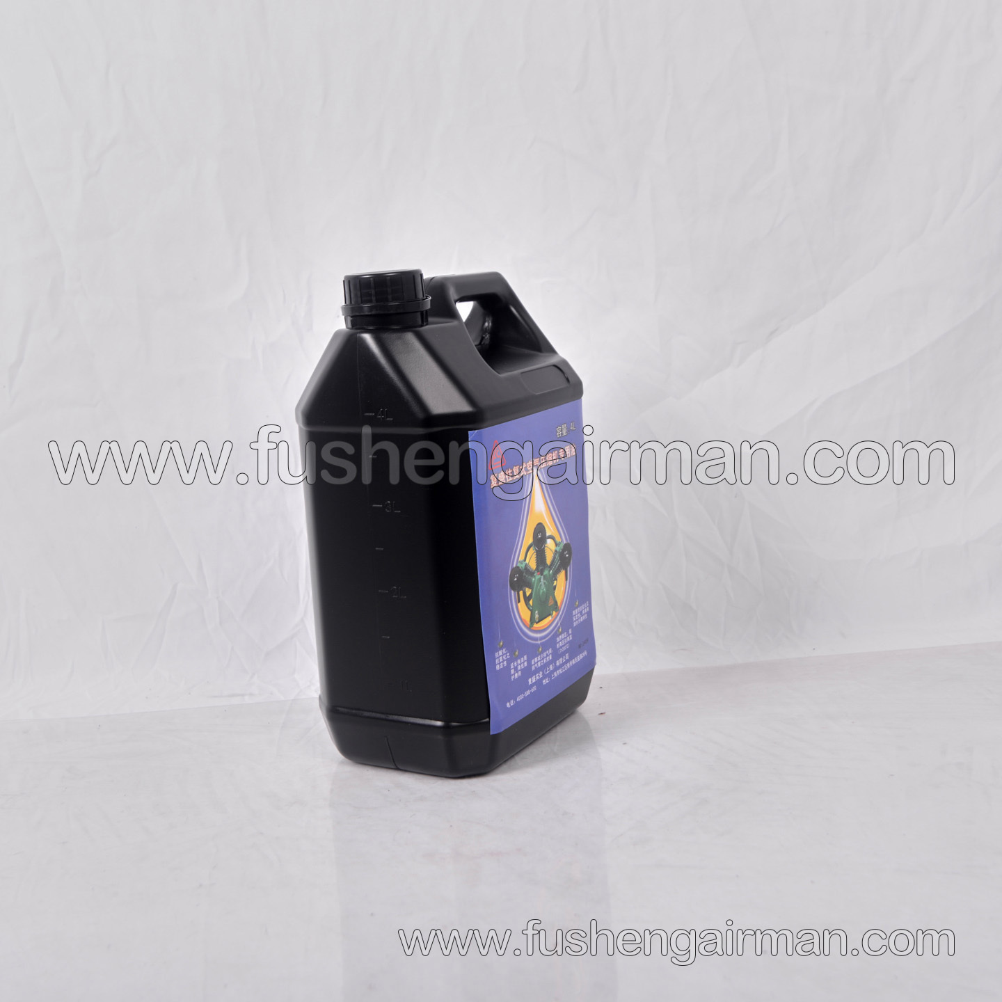 2Z00016797 Fusheng New Model Piston Air Compressor Lubricant and Coolant, 4L Bottle, Specialized Compressor Oil