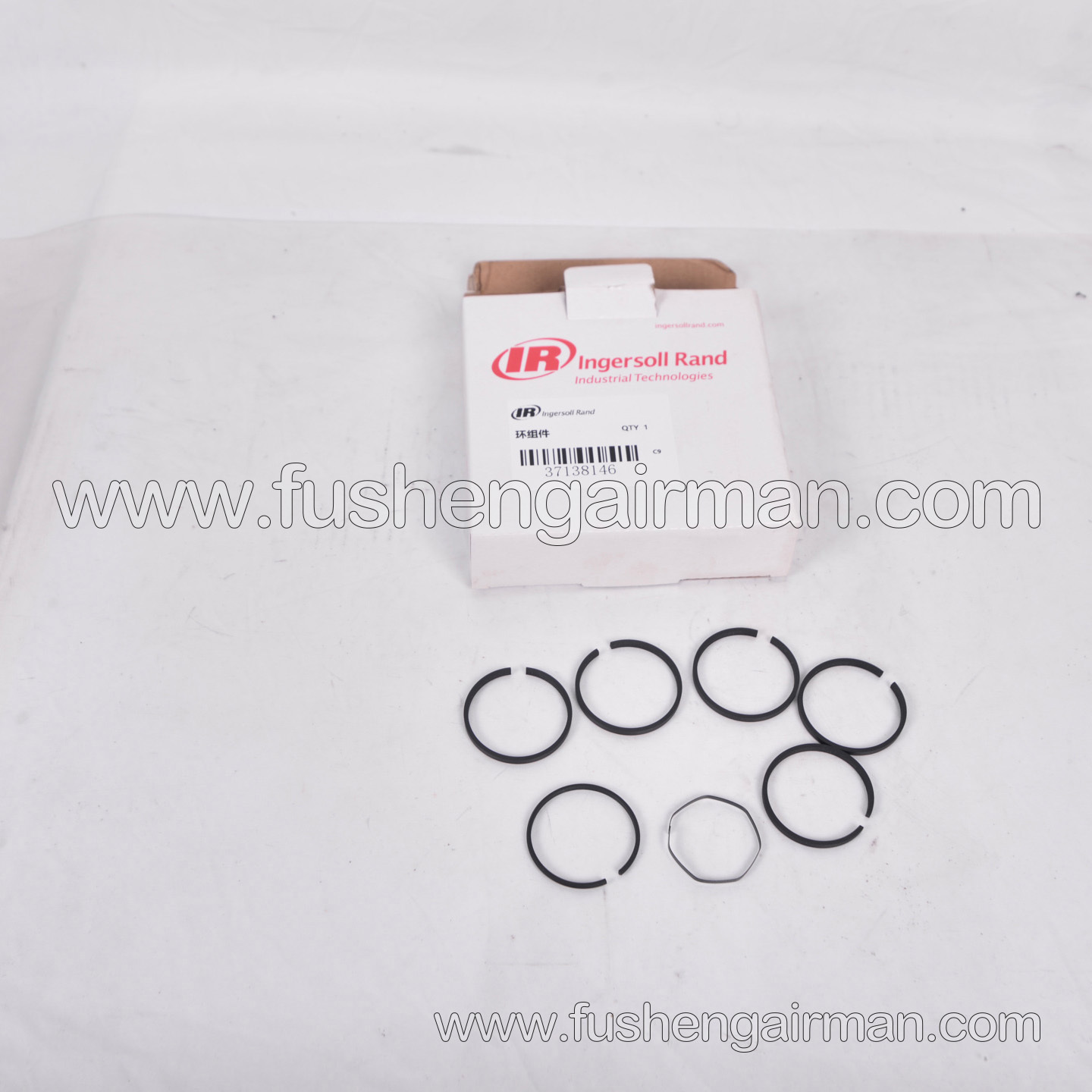 37138146 Ingersoll Rand Piston Air Compressor Genuine Parts: Stage 3 Piston Ring Assembly - 15T2