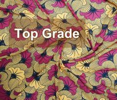 Printed wax design digital printed polyeste Chiffon silk fabric for sale