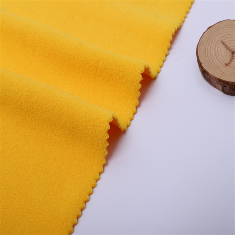 Cheap 100% polyester polar fleece fabric spandex clothing fabric for garment