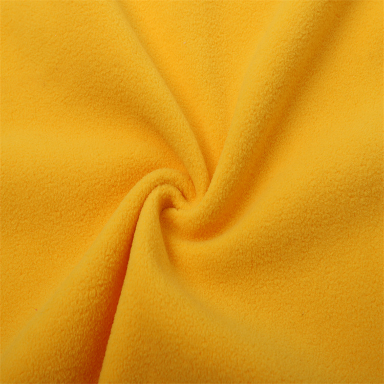 Cheap 100% polyester polar fleece fabric spandex clothing fabric for garment