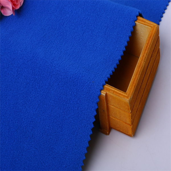 polyester polar fleece fabric solid dyed high quality for jacket and blanket