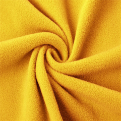100% polyester solid color plain circle yarn knitted terry polar fleece fabric