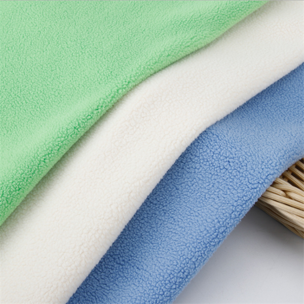 stretch 100% polyester polar fleece fabric for suit jacket vest