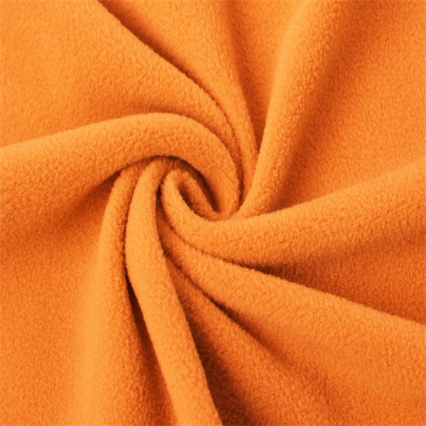 High quality knit 100% polyester polar fleece bonded fleece plush fabric for warm coat