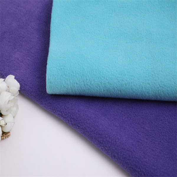 100% polyester micro one side brush spandex Polar Fleece Fabric windbreaker cloth for garment