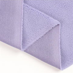 stretch 100% polyester colorful polar fleece fabric high quality nice feel for warm dresses