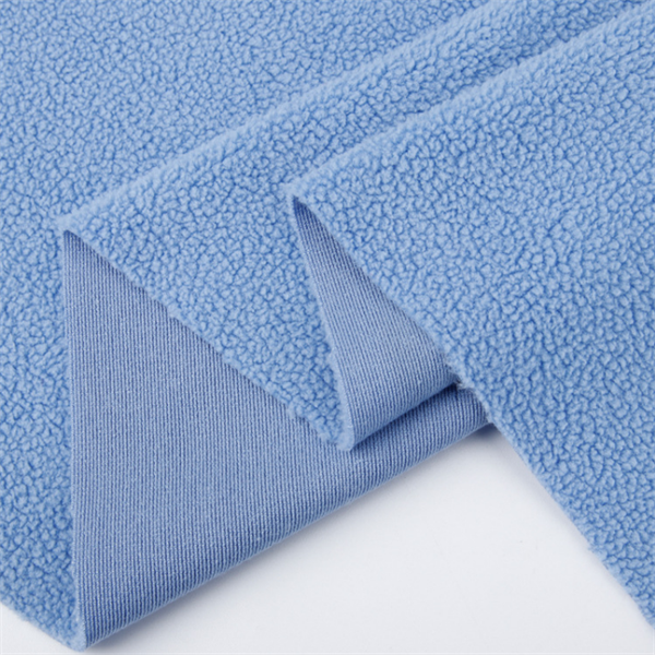 sherpa 100% polyester Polar Fleece Fabric Knitted dyed for dresses zhejiang factory