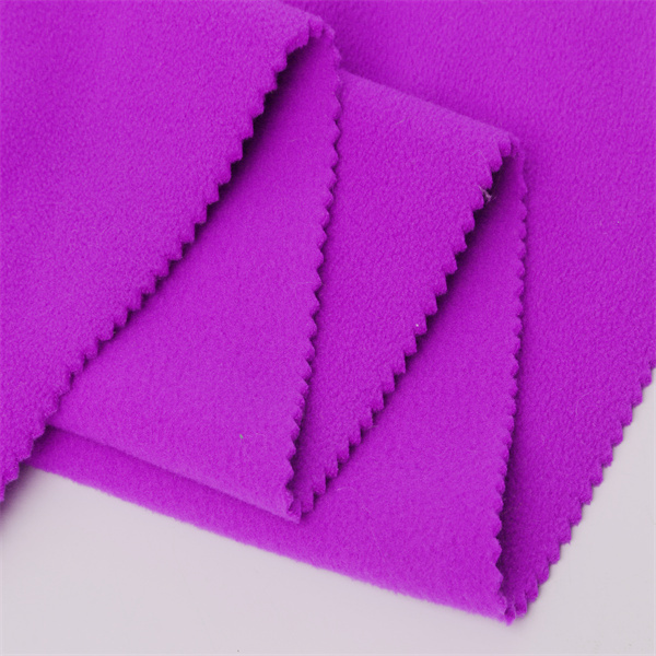 Hot sales 100% polyester 4 way stretched bonded soft shell anti pilling polar fleece fabric