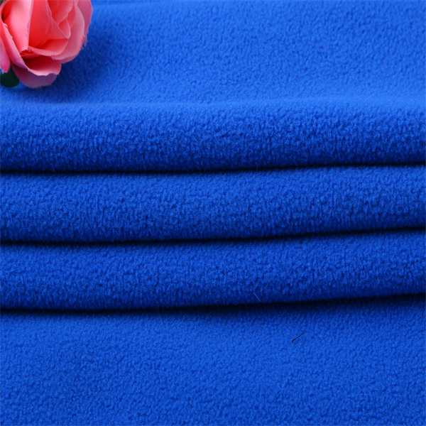 cheap plain 100% polyester knitted warm polar fleece fabric for blankets