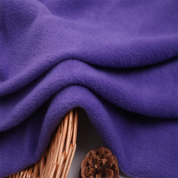100% polyester dyed brushed polar fleece fabric for winter garment
