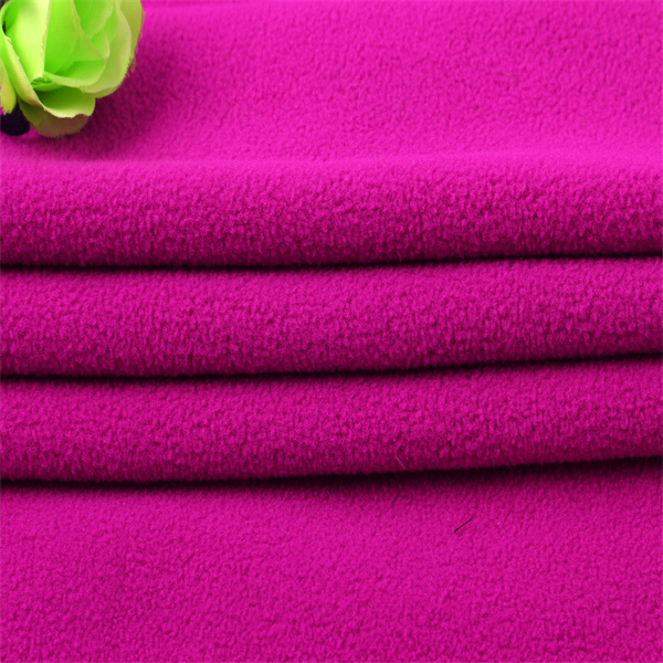 stock 100% polyester microfiber cheap proof polar fleece fabric anti pilling for garment
