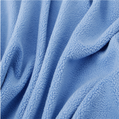 stretch 100% polyester polar fleece fabric for suit jacket vest