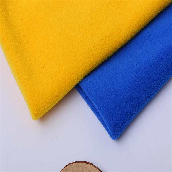 cheap anti pilling polar fleece fabric knitted plain for blanket and jackets