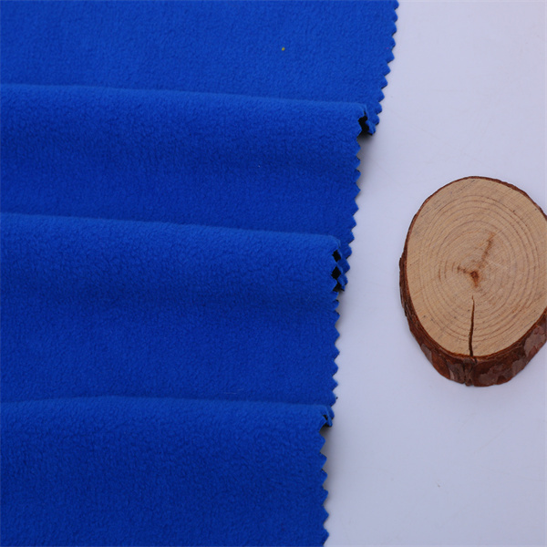 cheap warm micro polar fleece fabric plain for coat China manufacturer