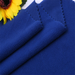 Soft and thick multi colors knit brushed polar fleece polyester rayon spandex fabric