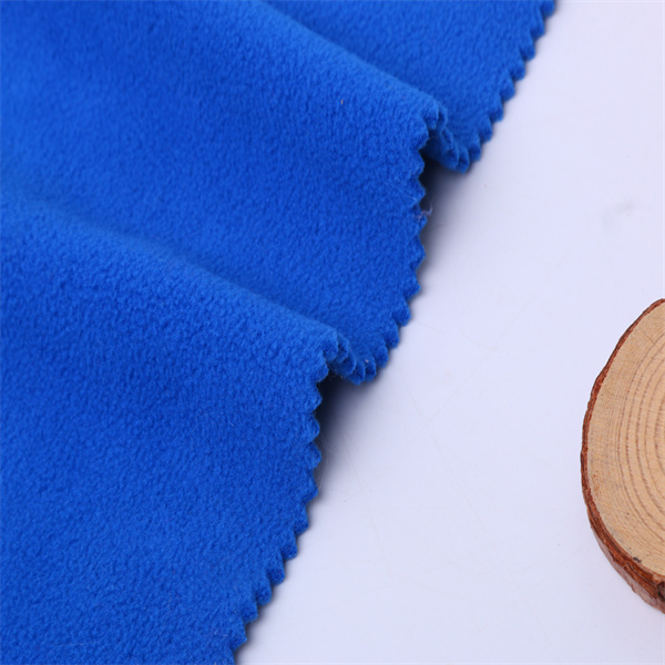 Cheap micro polar fleece fabric spandex for garment and vest in keqiao