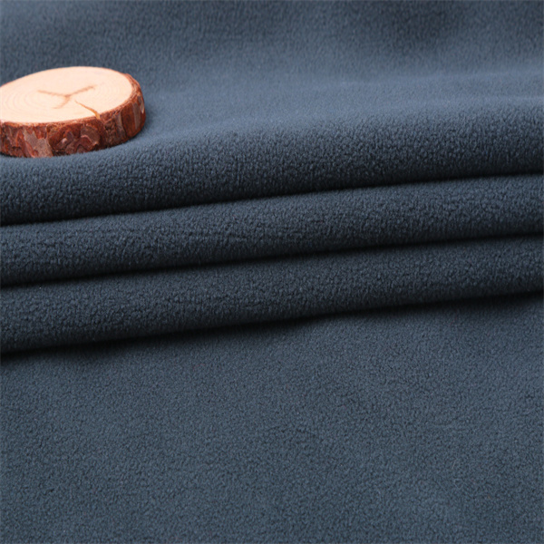 high quality polar fleece fabric for winter skirts plain good feel China manufacturer