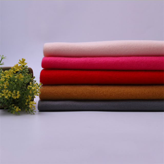 plain dyed DTY Brushed Fabric 100% polyester good quality forgarment keqiao suppliers