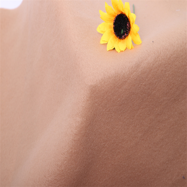 plain DTY Brushed Fabric polyester good quality for blanket garment suppliers