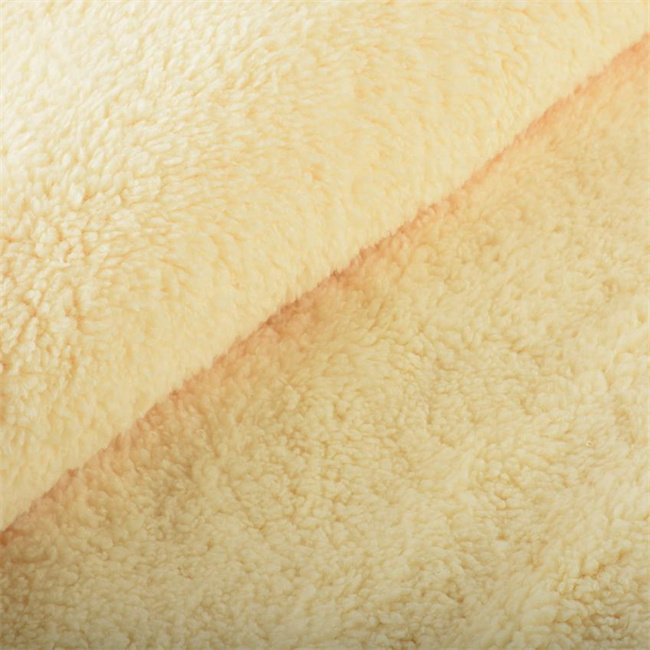 cheap single side soft knitting Shu Velveteen fabric for garment supplier in China