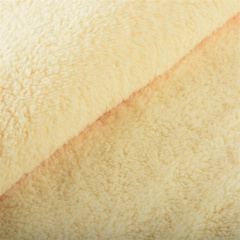 cheap single side soft knitting Shu Velveteen fabric for garment supplier in China