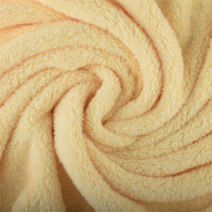 cheap single side soft knitting Shu Velveteen fabric for garment supplier in China