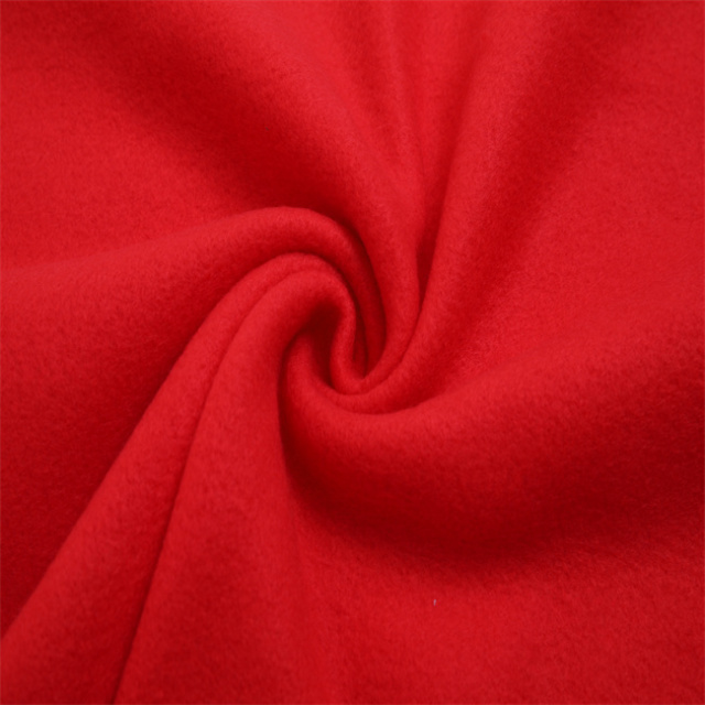 super poly fabric brushed fleece fabric cloth for garment blanket high quality