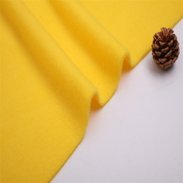 plain Brushed Fabric polyester good quality for blanket garment manufacturer