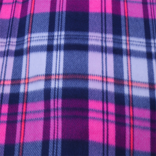 custom printed single brushed poly fabric anti pill for garment and loungewear