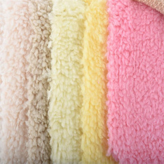 high quality cheap single side Shu Velveteen plain dying fabric for garment
