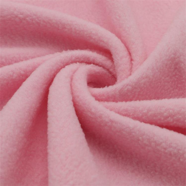 Fabric Suppliers High Quality Brushed Double Sides 100% Polyester polar fleece fabric manufacturer
