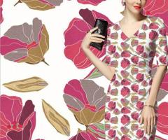 Digital Printed Full Color Cotton Fabric For Women Apparel