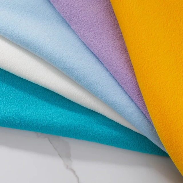 Environmental 100 recycle polyester polar fleece fabric softshell fabric