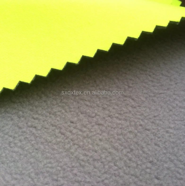 Soft Shell Fabric Waterproof Softshell Fabric For Outdoor Jacket 3 Layer softshell stretch Laminated Fleece Fabric