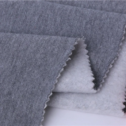 100% polyester softshell fleece fabric sherpa fabric bonded french terry fabric for jacket sj#