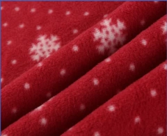 Popular printed polar fleece fabric for clothing garment factory direct sale