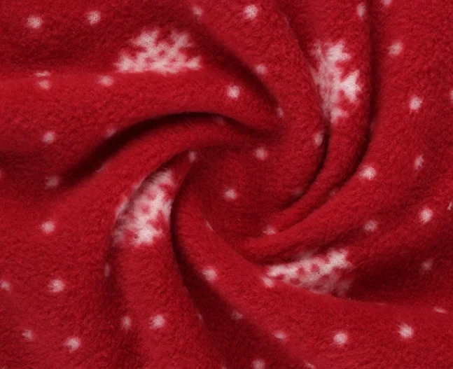 Popular printed polar fleece fabric for clothing garment factory direct sale