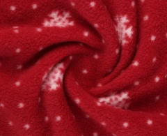 Popular printed polar fleece fabric for clothing garment factory direct sale