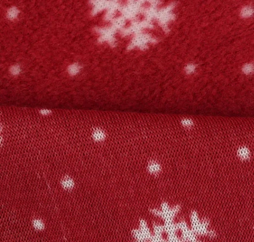 Popular printed polar fleece fabric for clothing garment factory direct sale