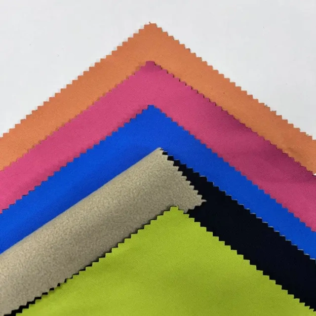 Cheap price Softshell fleece fabric laminating polar fleece from China Shaoxing Keqiao