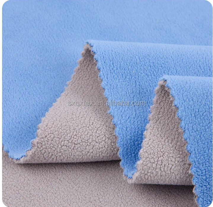 Customized Sherpa Fabric  Flannel For Christmas Gift Bonded Fabric