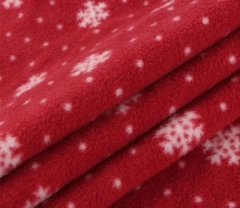 Popular printed polar fleece fabric for clothing garment factory direct sale